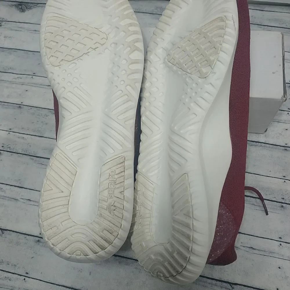 Adidas BY3571 Tubular Shadow Men's SZ 14 Burgundy Athletic Sport Sneakers .